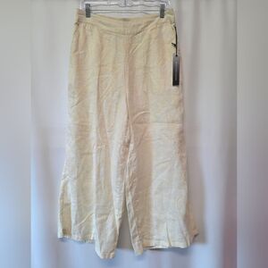 Nicole Miller Cropped Linen Pant